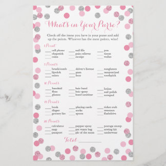 Glitter rosa e prateado O que há no Jogo da bolsa