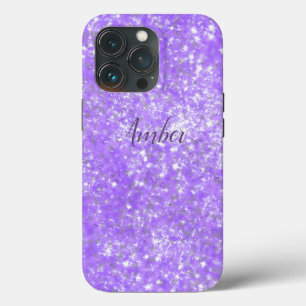 Glitter Roxo Sparkle Personalizado Elegante