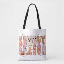 Glitter Spooky Season Halloween Tote Bag