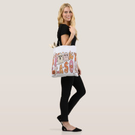 Glitter Spooky Season Halloween Tote Bag