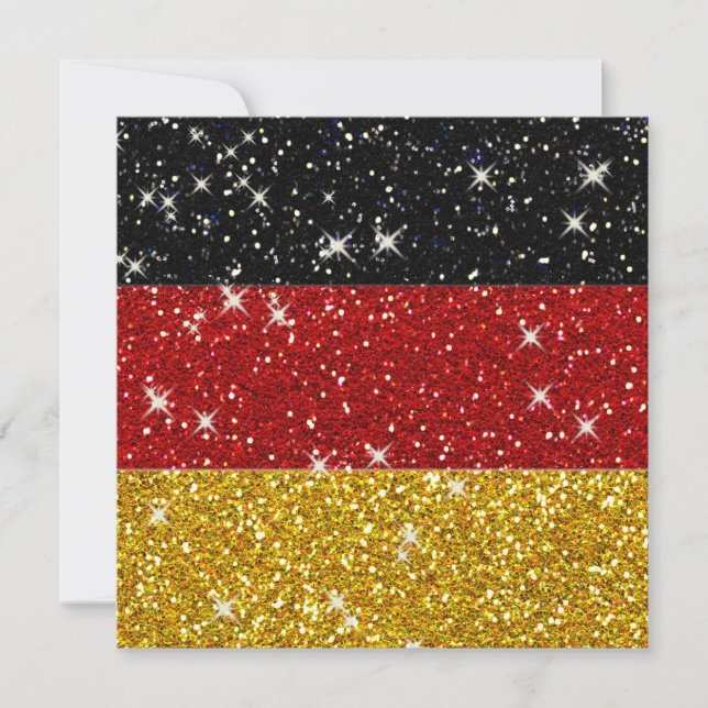 Glitters Germany Flag com Sparkles (Frente)
