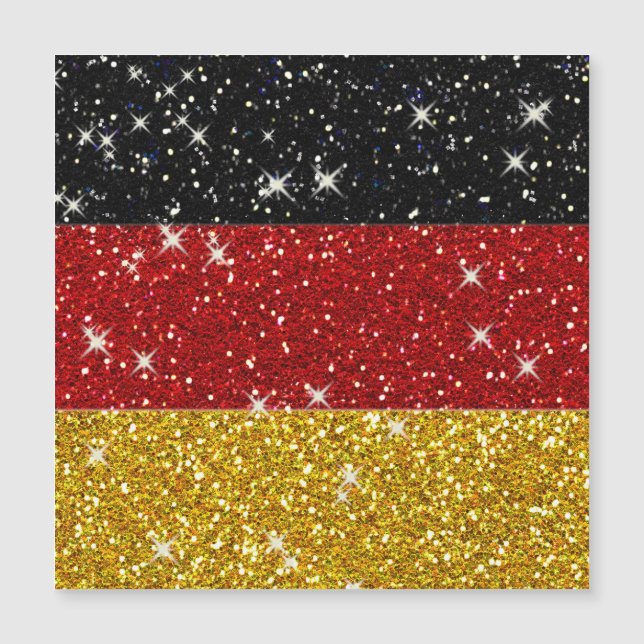 Glitters Germany Flag com Sparkles (Frente)