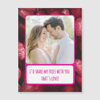 Glittery Love Compartilha Minha Placa Magnética Fr