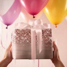 Glittery Rosa Dourado Glam