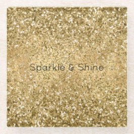 Glitzy Dourado Glam Glitter Sparkle     