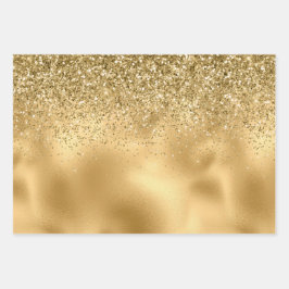 Glitzy Dourado Glam Glitter Sparkle     