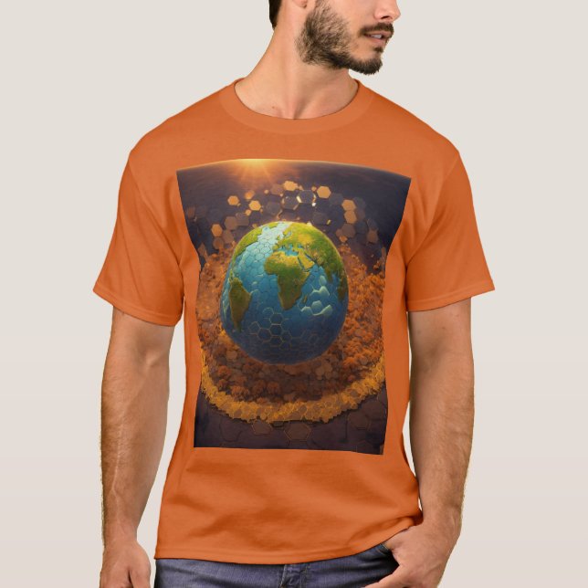 Global Harmonia: Camisa T de Paz e Unidade (Frente)