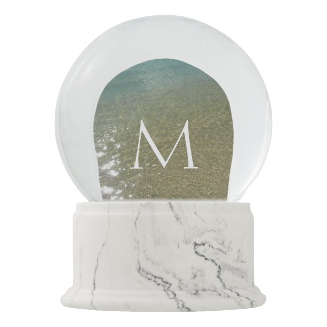 Globo De Neve Água na fotografia da Abstrato Nature Beach I (Frente)