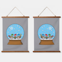 Globo de Neve com Três Corujas Gnomo