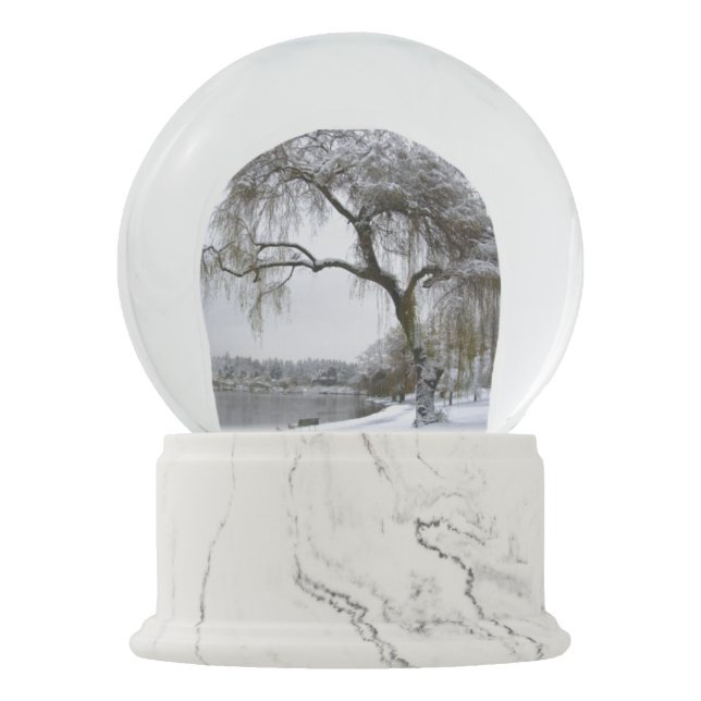 Globo De Neve Floresta Snowglobe da neve do globo da neve do (Frente)