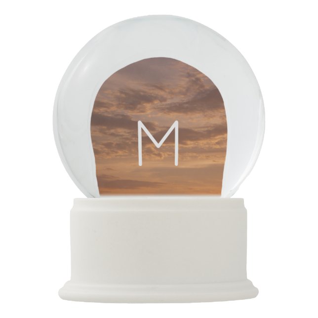 Globo De Neve Nuvens solares III Pastel Abstrato Natureza (Frente)