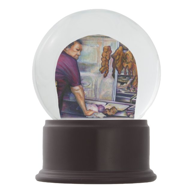 Globo De Neve Singapura com Beijo Sun (Frente)