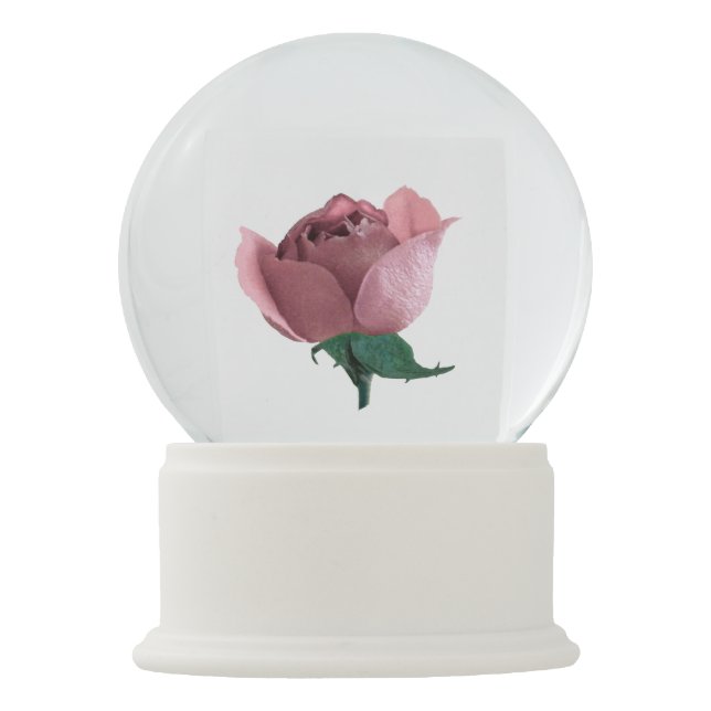 Globo De Neve Snowglobe cor-de-rosa (Frente)