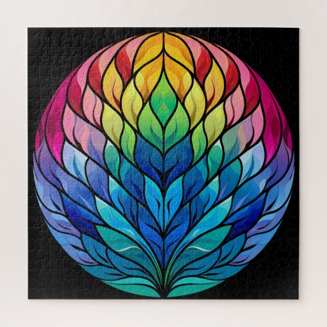 Globo de Orgulho - Quebra-cabeça do Arco-Íris (Vertical)