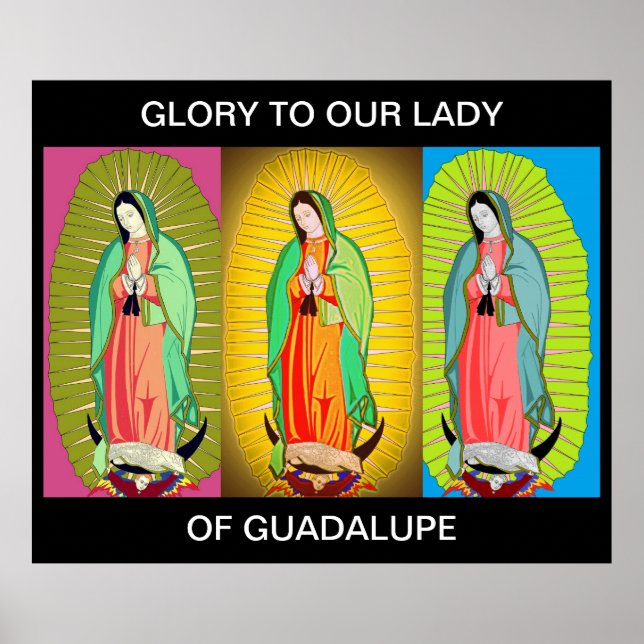 GLÓRIA À NOSSA SENHORA DE GUADALUPE POSTER (Frente)
