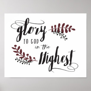 Glória ao deus no poster o mais alto