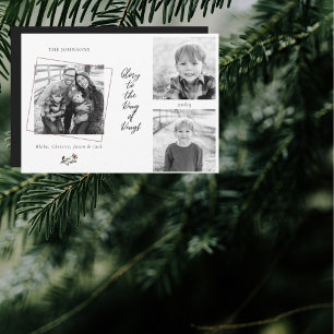 Glória ao Rei dos Reis Colagem Foto de Natal