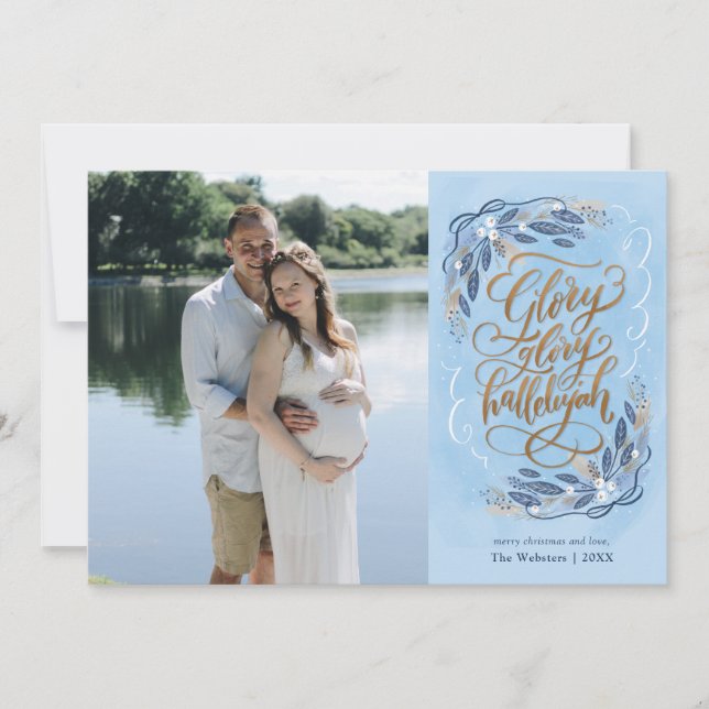 Glória| Cartão de Saudação Religioso (Frente)