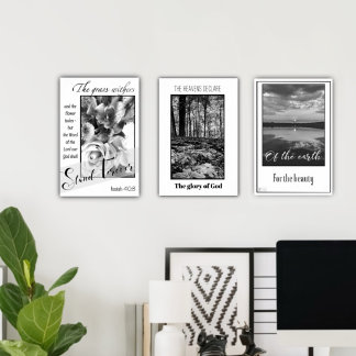 Glória de Deus Poster da Floresta Negra e Branca