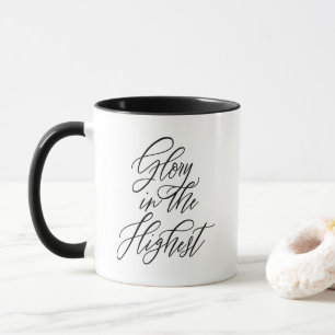 Glória no Mais Alto Caneca de Inspiração Religiosa
