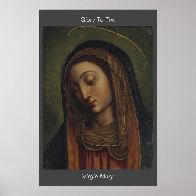 glória para a virgem maria poster (Frente)