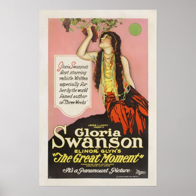 Gloria Swanson Jesse Lasky Movie Poster (Frente)