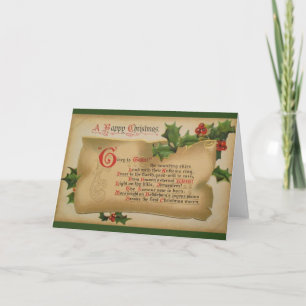 Glória Vitoriana a Deus Cartão de Saudação de Nata