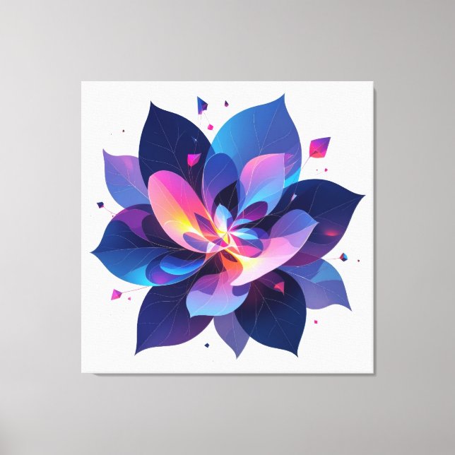 🌸 Glowing Lotus Canvas ✨ (Frente)