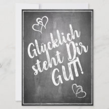 Glücklich, Dir, instinto! - im Kreidetafelstil