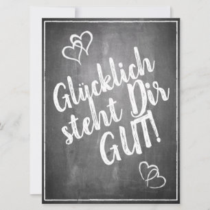 Glücklich, Dir, instinto! - im Kreidetafelstil