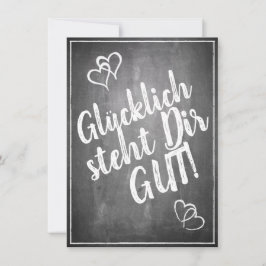 Glücklich, Dir, instinto! - im Kreidetafelstil