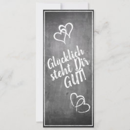 Glücklich, Dir, instinto! - im Kreidetafelstil