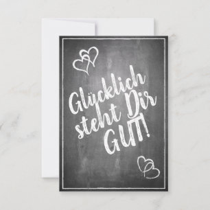 Glücklich, Dir, instinto! - im Kreidetafelstil