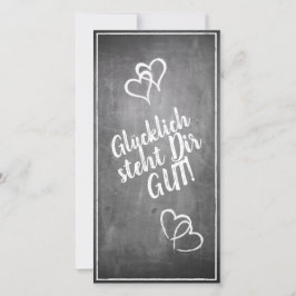 Glücklich, Dir, instinto! - im Kreidetafelstil