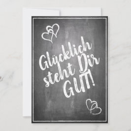 Glücklich, Dir, instinto! - im Kreidetafelstil