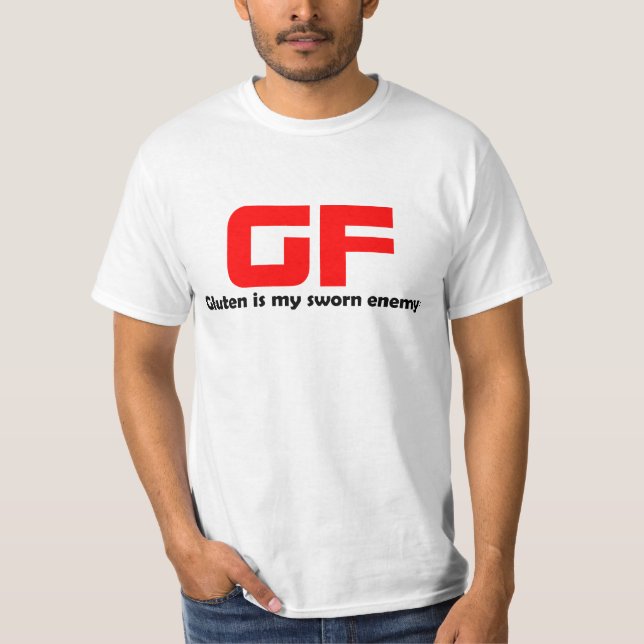 Gluten Livre De Camisa Engraçado (Frente)