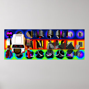 GMT 24 Heures Project Pop Psychedelic Frame Poster