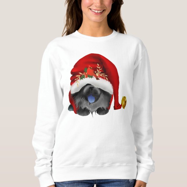 GNOME 4 OS CHOWLIDAYS - Black Chow camiseta de mal (Frente)