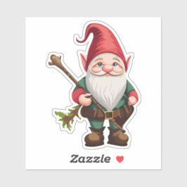 Gnome Explorer com o adesivo de caneta caminhante
