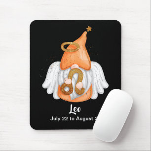 Gnome Leo Astrology Sinal Angel Mouse Pad