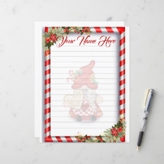 Gnome Lined de Natal
