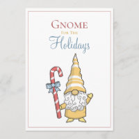 Gnome Para O Cartão De Natal Festivo De Férias