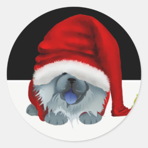 GNOME para o Chowlidays - adesivos azuis chow