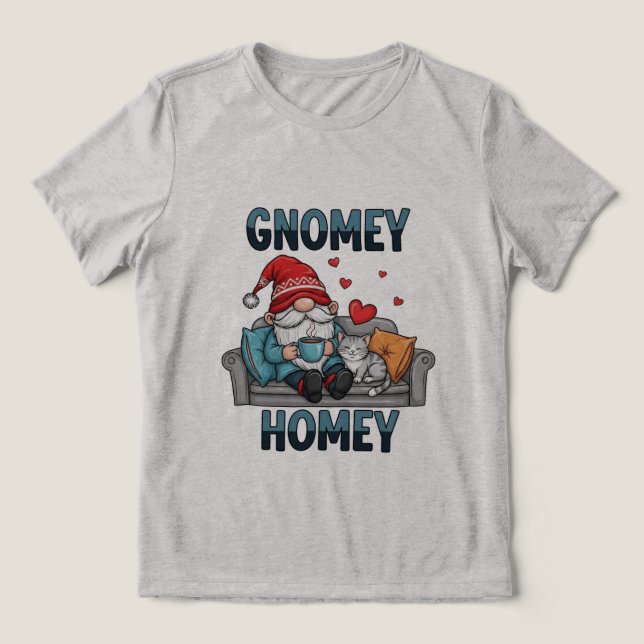 Gnomey homey gnome em casa (Design frontal)