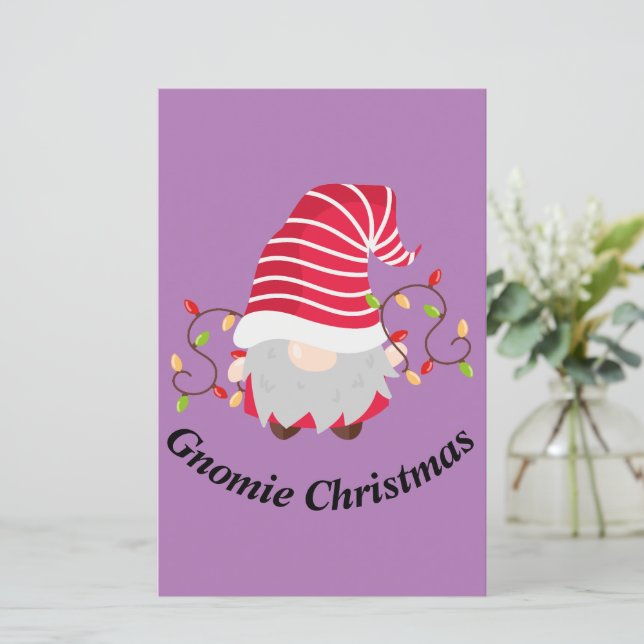 Gnomie Christmas Flat Paper (Em pé/Frente)