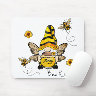 Gnomo Bee Kind Sunflower Mousepad