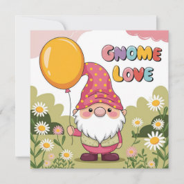 Gnomo Bonito com Balão - Design do Gnomo Love