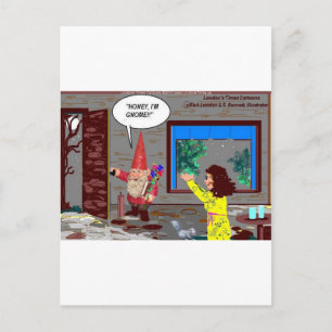 Gnomo Cartoon Engraçado Oferta Camisetas Cartões