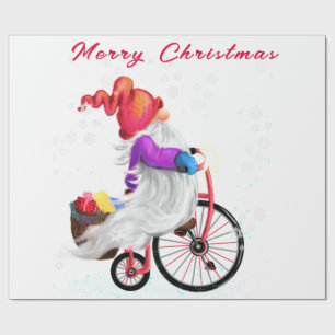 Gnomo de Papel de Embrulhamento de Presente de Nat