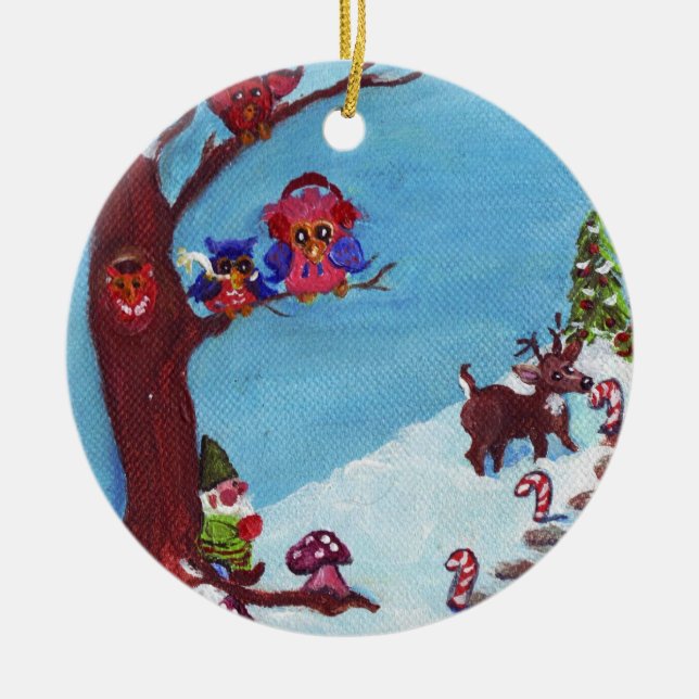 Gnomo para o ornamento dos feriados (Frente)